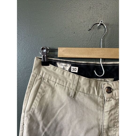 Volcom Men's Frickin Modern Stretch Chino Pant, Beige Khaki 30x30 - Picture 2 of 5